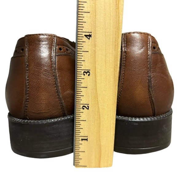 Johnston Murphy Cellini Brown Full Grain Leather Cap Toe Derby Mens 9 M Italy main image 10